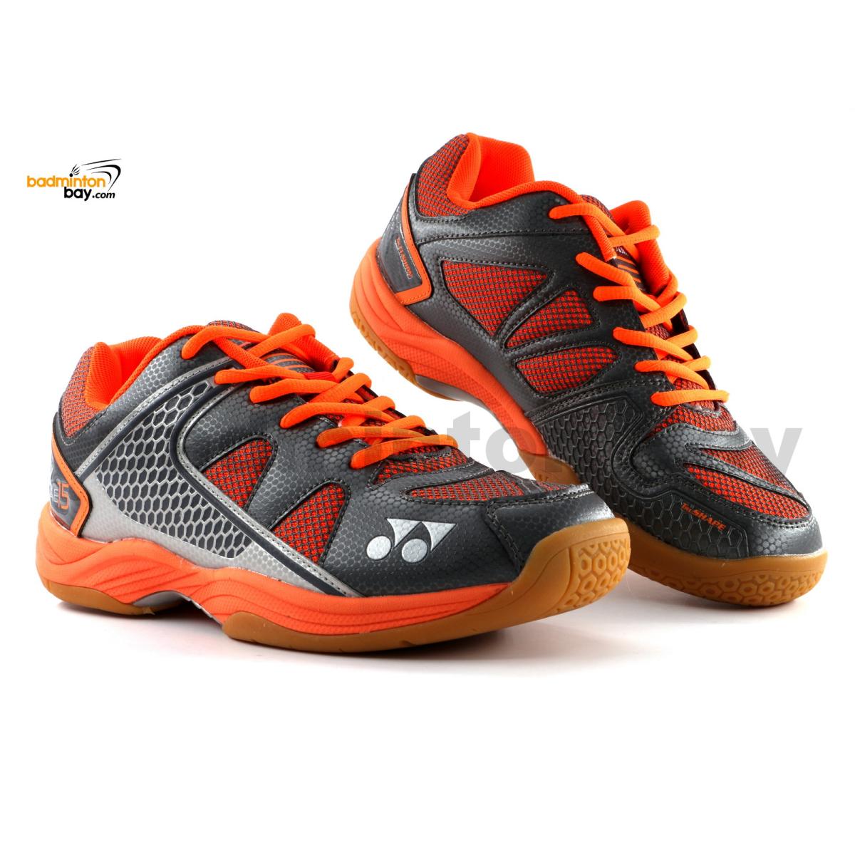 Yonex All England 15 Orange Grey Badminton Shoes In Court With Tru